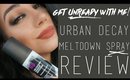 Urban Decay Meltdown Spray Review | GuRWM | QuinnFace