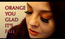 Wearable Orange Eyes and Lips - Day 3 Makeup Challenge