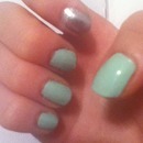 mint and silver