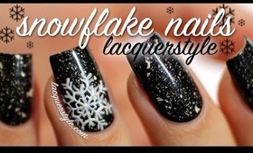 Snowflake Nail Art Tutorial | Lacquerstyle