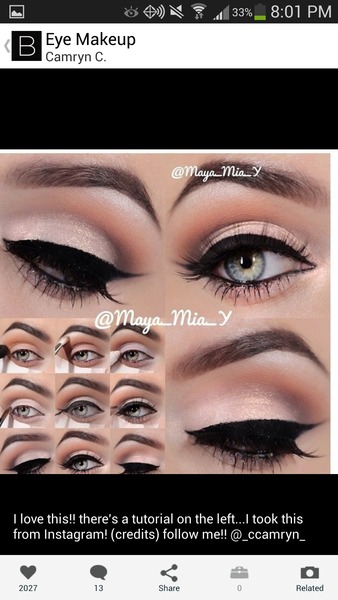 Makeup To Wear With A Black And White Long Dress. 