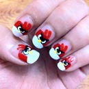 angry bird nails. 