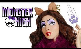 Clawdeen Wolf Monster High Doll Makeup Tutorial for Halloween