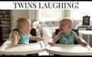 June Laughing at Violet: 6 Month Twin Girls | Kendra Atkins