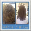before/after keratin. kertherapy-diora. great product!!!!