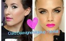 Bright and Fun Cara Delevigne Makeup Tutorial ♡ | Collab With Linna Tran!
