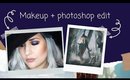 Maquillaje y edición de foto 2x1 🤩 #makeup + #photoshop