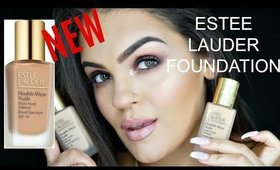 NEW ESTEE LAUDER DOUBLE WEAR NUDE FOUNDATION WATER FRESH MAKEUP | FIRST IMPRESSIONS & REVIEW