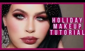 CRANBERRY HOLIDAY MAKEUP TUTORIAL I MAC SNOWFLUSHED & MOrE 2018!! #makeuptutorial