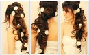 ★VOLUMINOUS HOMECOMING WEDDING HAIR TUTORIAL | ELEGANT CURLY HALF-UP UPDO HAIRSTYLES FOR LONG HAIR