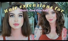 How to get Longer, Thicker hair with CLIP IN HAIR EXTENSIONS ☾ for Short, Fine, Thin HAIR!