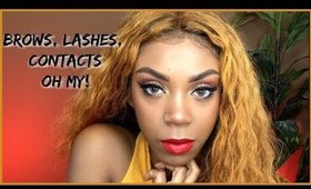 BROWS, CONTACTS,& LINER OH MY! Ft Iris Beauty