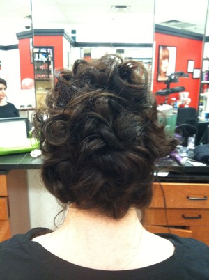 Soft curls for an easy updo