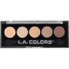 L.A. Colors 5 Color Metallic Eyeshadow Palette Tea Time