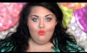SOFT SMOKEY EYE + BRIGHT ORANGE LIP