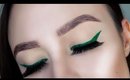 Green Glitter Liner Makeup Tutorial / 12 Days of Christmas Day 5