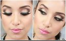 Glam Smokey Brown Eyes- Full Face Makeup Tutorial
