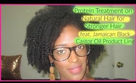 Protein Treatment on Natural Hair (feat. Jamaican Black Castor Oil Product Line) l TotalDivaRea