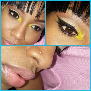 Yellow buttercup makeup