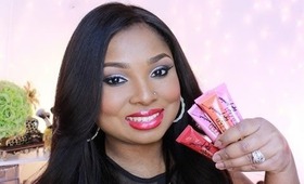 L.A GIRL NEW LIP GLAZE LIP PAINTS! show and tell plus lip swatches!