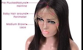 Short Bob Lace Frontal Wig 10 Inch Human Hair Middle Part 150% Density Brazilian Virgin Hair No Glue