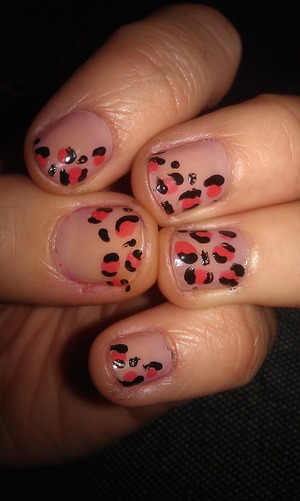 pink leopard dots