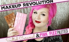 Makeup Revolution Salted Caramel & Pink Fizz Palettes | Swatches