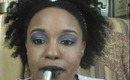 Purple, Blue, and Green Alek Wek Makeup Tutorial