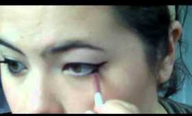 Make-Up Tutorial:- Classic wing liner with multi tone lip