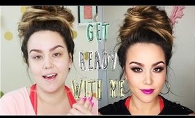 GET READY WITH ME | Neutral Eyes + Bold Lips