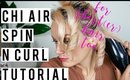 Chi Air Spin n Curl Tutorial on Shoulder Length Hair