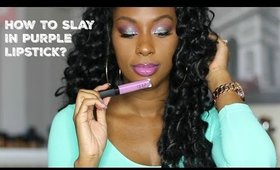 How To Slay In Purple Lippies?|Try On|