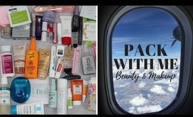 PACK WITH ME LONG WEEKEND TRIP | BEAUTY & MAKEUP + TIPS