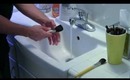 HOW TO WASH MAKEUP BRUSHES W MATHIAS pt1