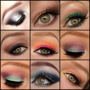 Collage with some of the looks I made the past year.
http://instagram.com/makeupbyeline/