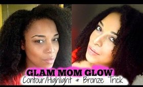 HOW TO HIGHLIGHT/CONTOUR & BRONZE w/ FOUNDATION!