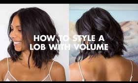 How To Style A Lob With Volume