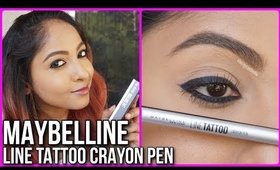 MAYBELLINE LINE TATTOO Crayon Pen Kohl Review | Stacey Castanha