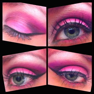pink/purple eyes