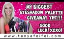 My Biggest Eyeshadow Palette Giveaway Yet!!! 27 Palettes!! | Good Luck! XOXO! | Tanya Feifel-Rhodes