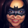 My version of a bat mask ♥ {Halloween makeup} ^▽^