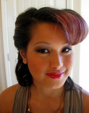 makeup by a.r-h. This was a modernized vintage look. 