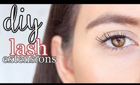 DIY EYELASH EXTENSIONS !!