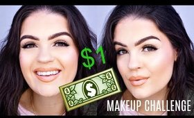 $1 FULL FACE MAKEUP CHALLENGE