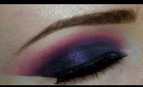 Dramatic Makeup ♡ Glitter Fuchsias