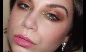 Pink-Bronze, Khaki & Gold Eyes and Pink Lips