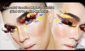 Creative Colourful Makeup Tutorial (Bird Of Paradise Makeup)