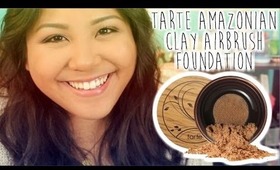 Tarte Amazonian Clay Full Coverage AirBrush Foundation Review & Demo♡