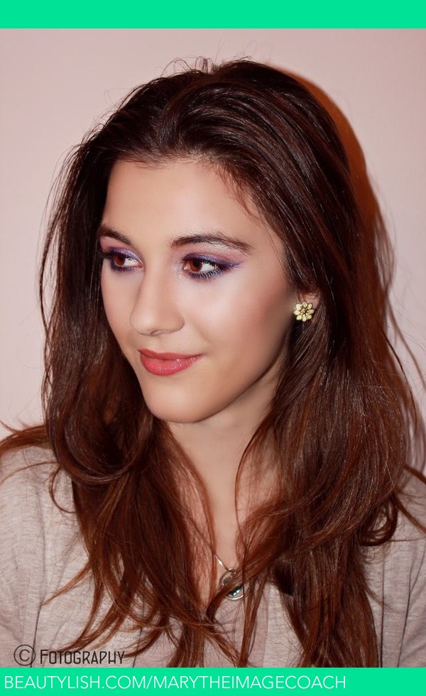 Purple Eyeliner Look | Mary R.'s (marytheimagecoach) Photo | Beautylish