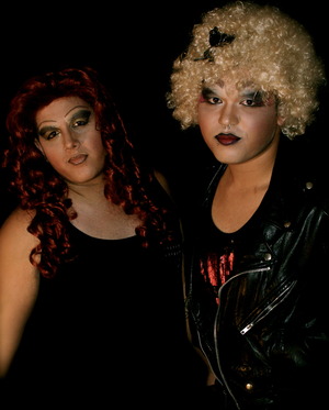 my drag queens! drag makeup is way tiring. 
